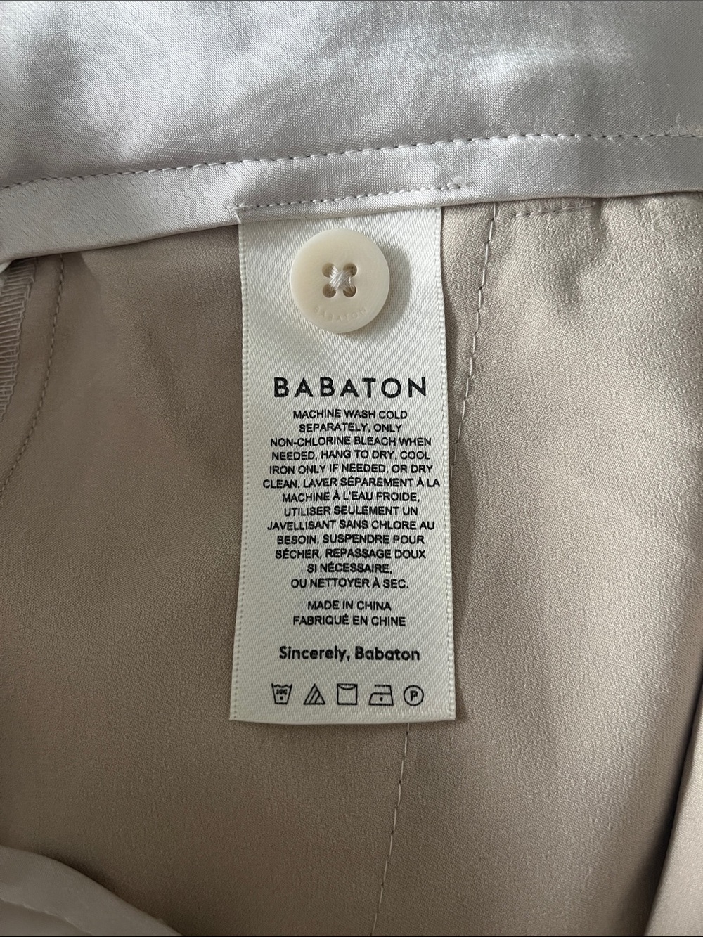 Aritzia Babaton Refined Satin Cargo Pant - Picture 8 of 12